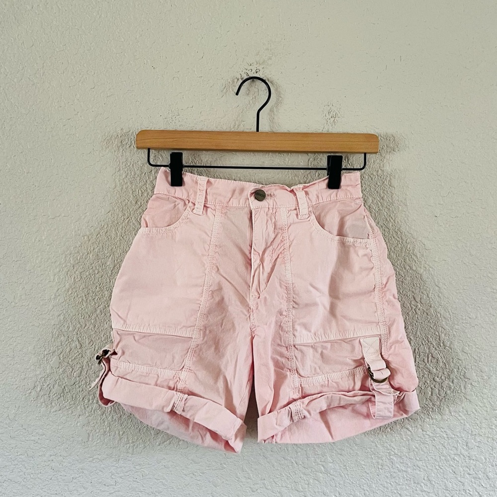 Sanctuary Light Pink Roll Up Cuffed Shorts